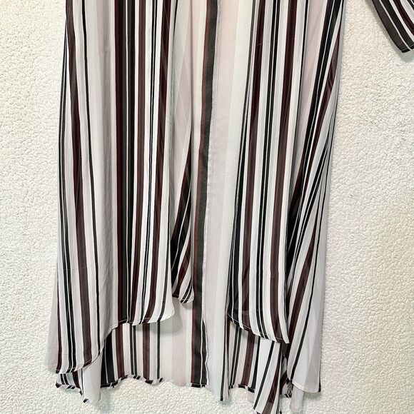 Torrid‎ Chiffon High-Low Kimono Stripped - Picture 6 of 16